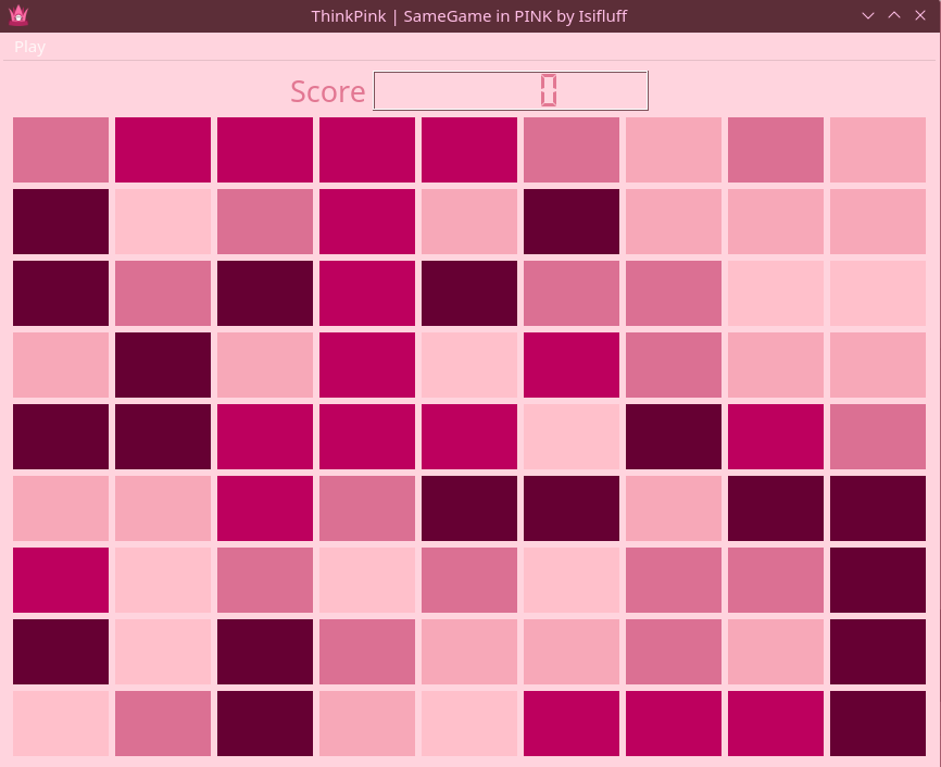 Screenshot of ThinkPink