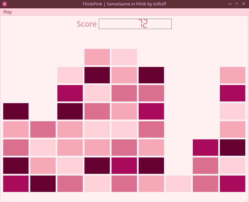 Screenshot of ThinkPink