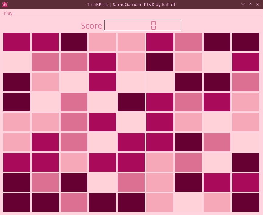 Screenshot of ThinkPink